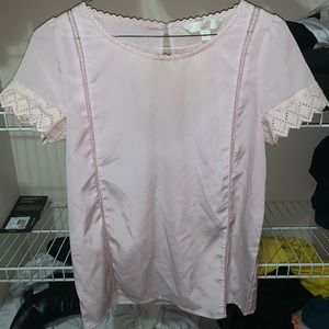 Lace pink blouse